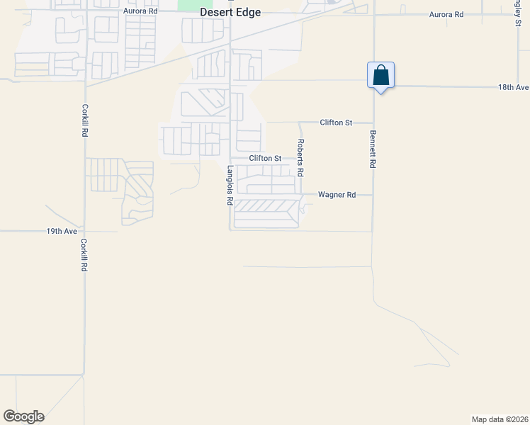 map of restaurants, bars, coffee shops, grocery stores, and more near 18801 Roberts Road in Desert Hot Springs