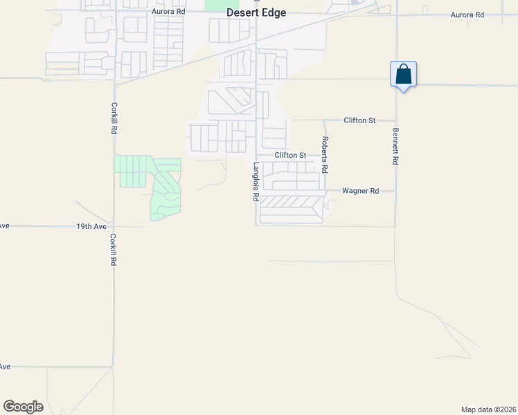 map of restaurants, bars, coffee shops, grocery stores, and more near 18655 Langlois Road in Desert Hot Springs