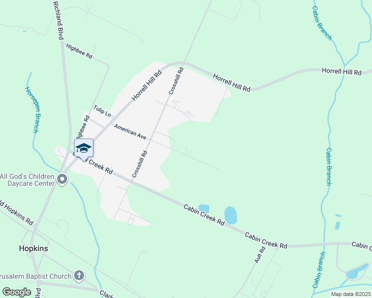 map of restaurants, bars, coffee shops, grocery stores, and more near 229 American Avenue in Hopkins