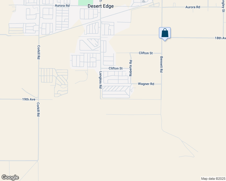 map of restaurants, bars, coffee shops, grocery stores, and more near 18801 Roberts Road in Desert Hot Springs