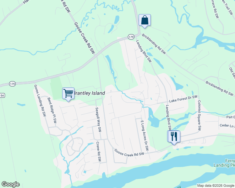 map of restaurants, bars, coffee shops, grocery stores, and more near 1777 Oakbrook Dr SW in Ocean Isle Beach