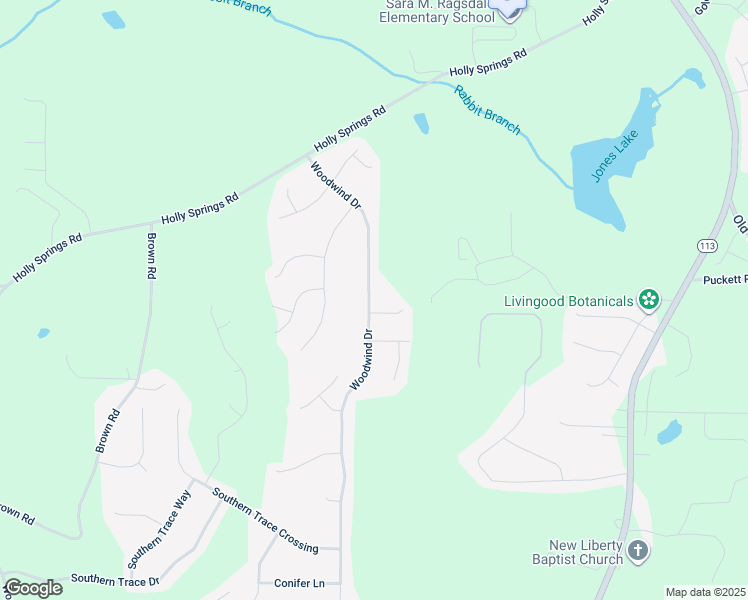 map of restaurants, bars, coffee shops, grocery stores, and more near 433 Woodwind Drive in Rockmart