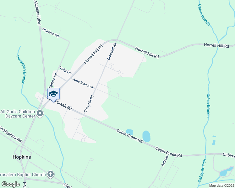 map of restaurants, bars, coffee shops, grocery stores, and more near 229 American Avenue in Hopkins