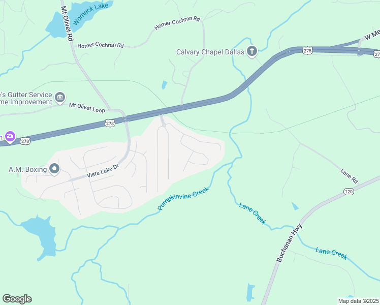 map of restaurants, bars, coffee shops, grocery stores, and more near 118 Overlook Court in Dallas