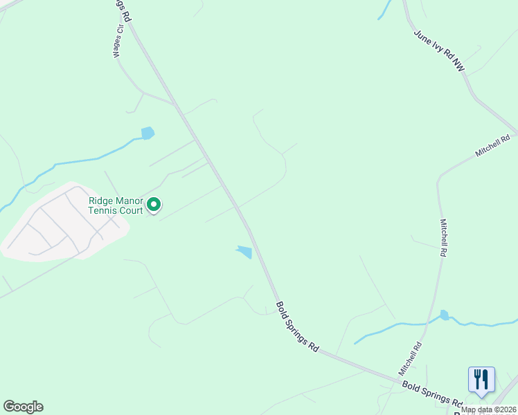 map of restaurants, bars, coffee shops, grocery stores, and more near 510 Rolling Hills Road in Dacula