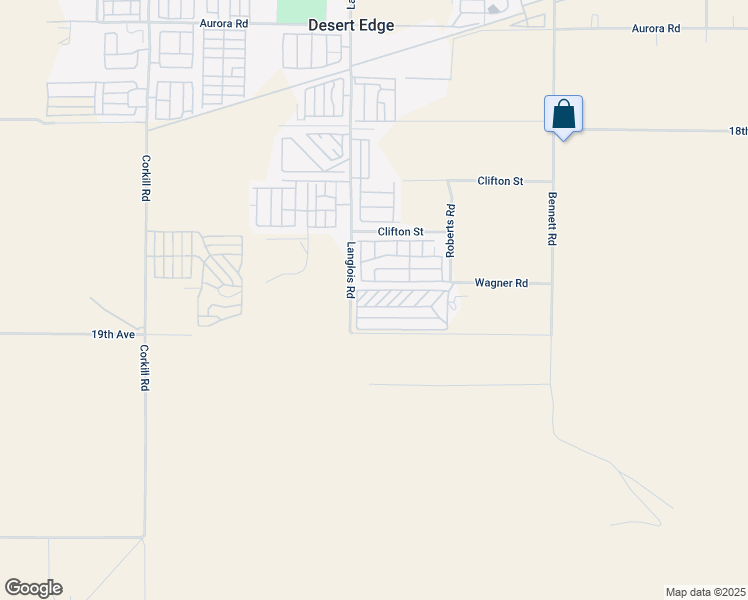 map of restaurants, bars, coffee shops, grocery stores, and more near 18801 Roberts Road in Desert Hot Springs