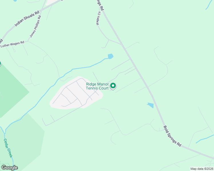 map of restaurants, bars, coffee shops, grocery stores, and more near 2965 Ridge Manor Drive Southeast in Dacula