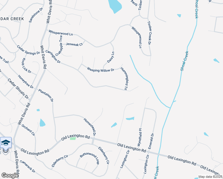 map of restaurants, bars, coffee shops, grocery stores, and more near 304 Carrington Drive in Athens
