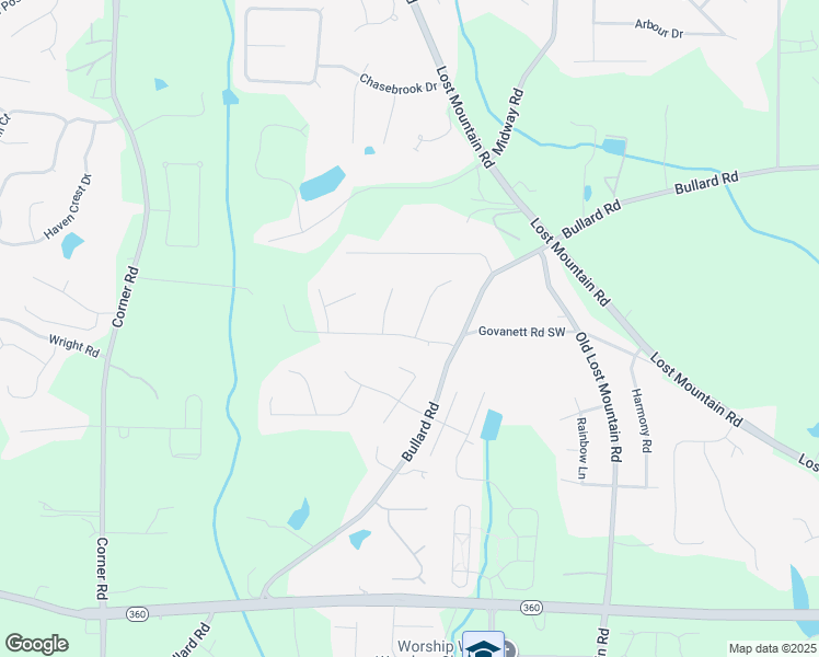 map of restaurants, bars, coffee shops, grocery stores, and more near 4814 West Mceachern Woods Drive in Powder Springs