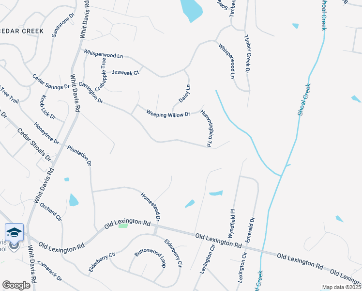 map of restaurants, bars, coffee shops, grocery stores, and more near 304 Carrington Drive in Athens