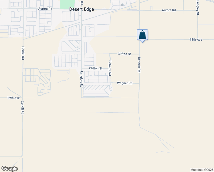 map of restaurants, bars, coffee shops, grocery stores, and more near 18787 Roberts Road in Desert Hot Springs