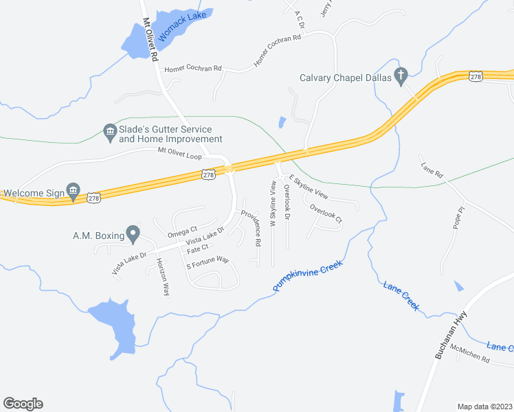 map of restaurants, bars, coffee shops, grocery stores, and more near 105 Providence Place in Dallas