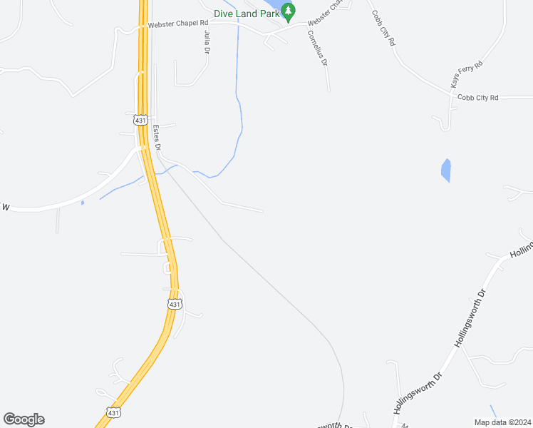 map of restaurants, bars, coffee shops, grocery stores, and more near 1615 Estes Drive in Gadsden