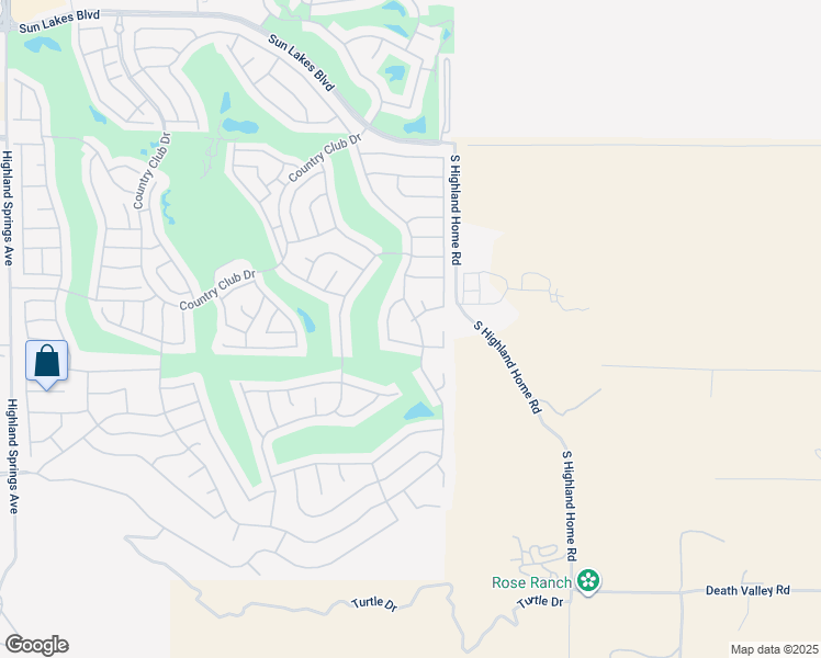 map of restaurants, bars, coffee shops, grocery stores, and more near 4930 Saint Croix Way in Banning