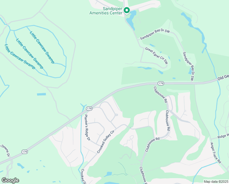 map of restaurants, bars, coffee shops, grocery stores, and more near Old Georgetown Road Southwest in Sunset Beach