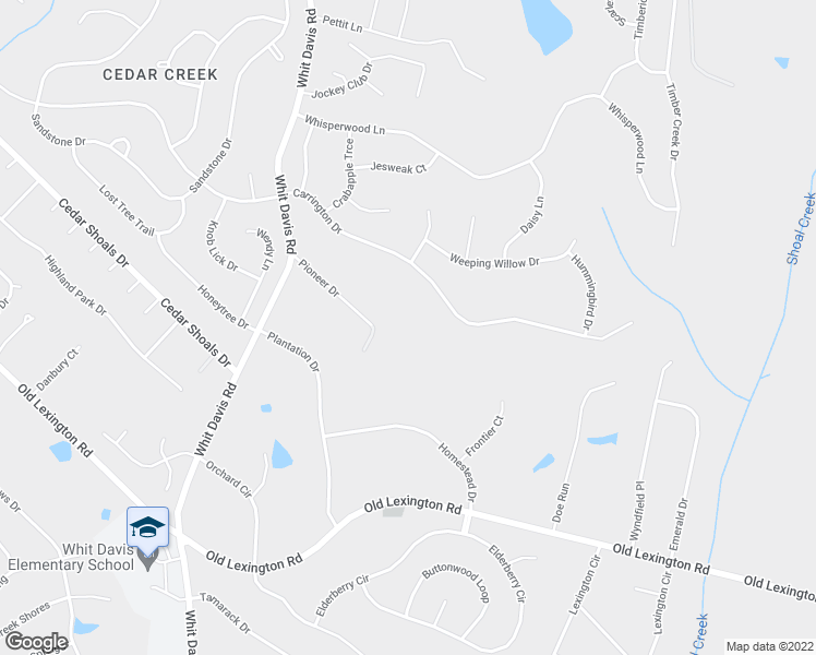 map of restaurants, bars, coffee shops, grocery stores, and more near 125 Pioneer Drive in Athens