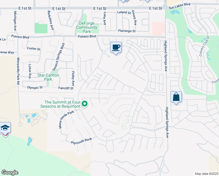 map of restaurants, bars, coffee shops, grocery stores, and more near 1544 Big Bend in Beaumont