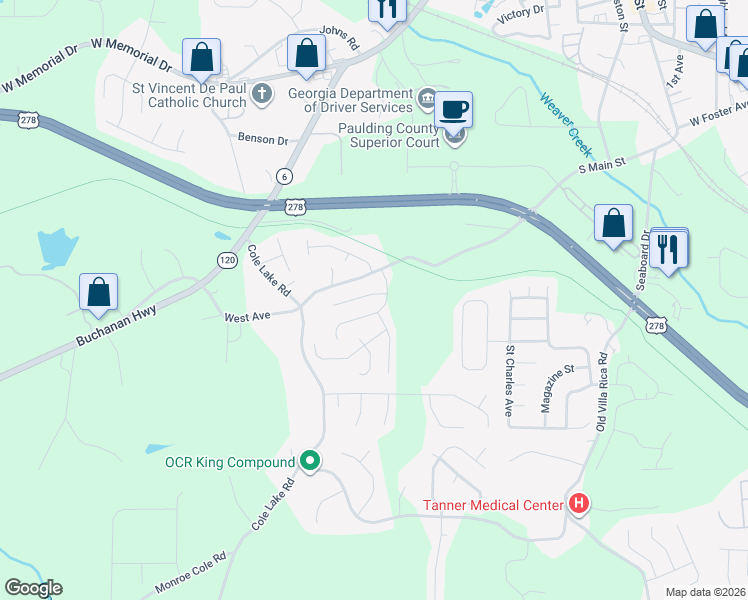 map of restaurants, bars, coffee shops, grocery stores, and more near 103 Mount Comet Court in Dallas