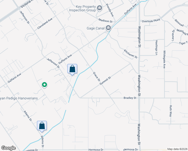 map of restaurants, bars, coffee shops, grocery stores, and more near 7710 Broadacre Place in Riverside