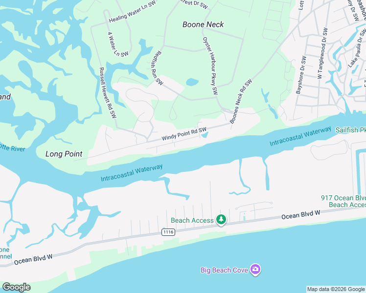 map of restaurants, bars, coffee shops, grocery stores, and more near 3583 River View Lane Southwest in Brunswick County