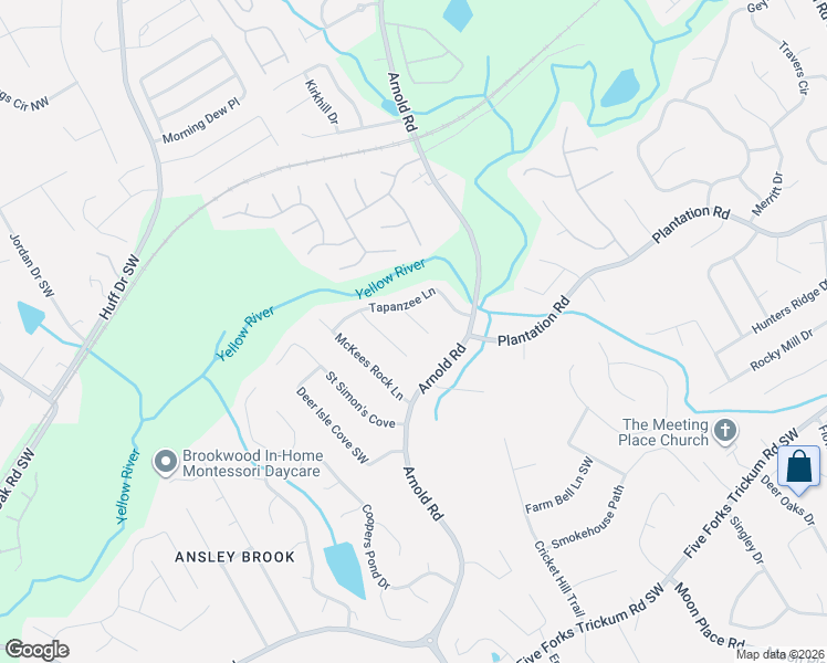map of restaurants, bars, coffee shops, grocery stores, and more near 327 Mackinac Hollow in Lawrenceville