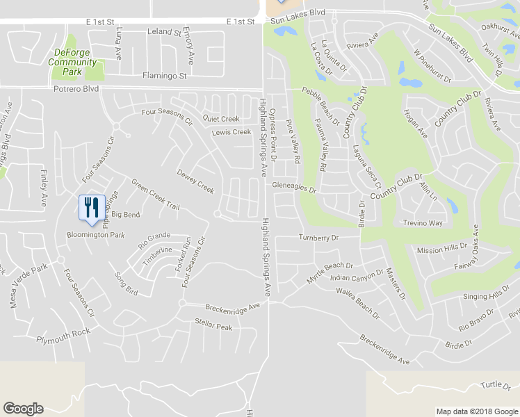 map of restaurants, bars, coffee shops, grocery stores, and more near 1681 Beaver Creek in Beaumont