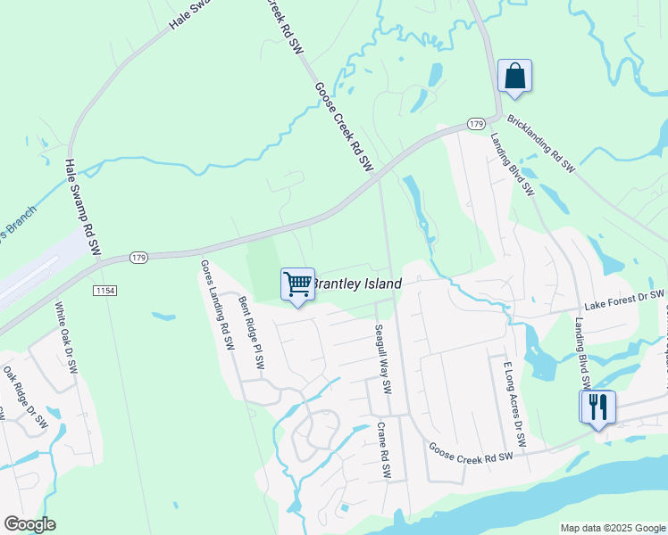 map of restaurants, bars, coffee shops, grocery stores, and more near 5481 Beach Drive Southwest in Ocean Isle Beach