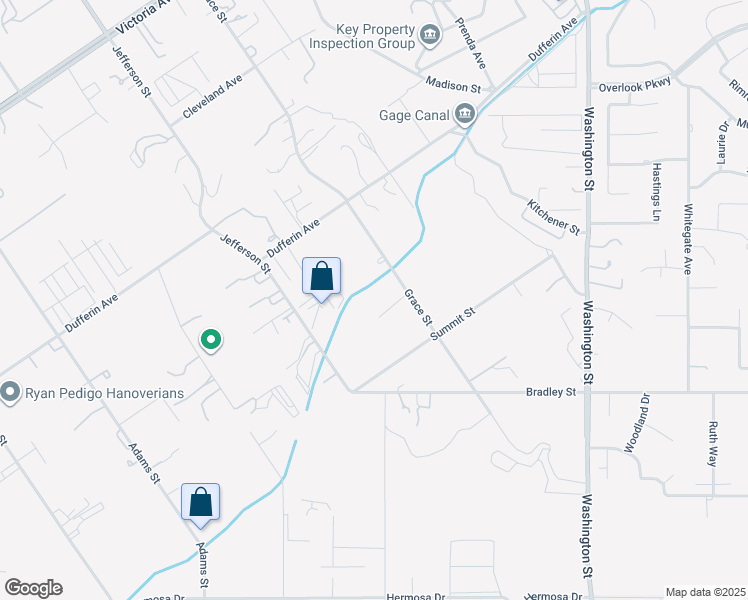 map of restaurants, bars, coffee shops, grocery stores, and more near 7767 Broadacre Place in Riverside