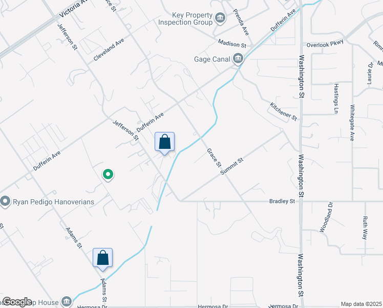 map of restaurants, bars, coffee shops, grocery stores, and more near 7767 Broadacre Place in Riverside
