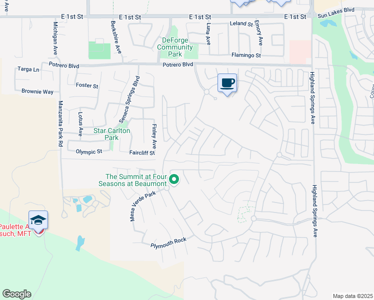 map of restaurants, bars, coffee shops, grocery stores, and more near in Beaumont