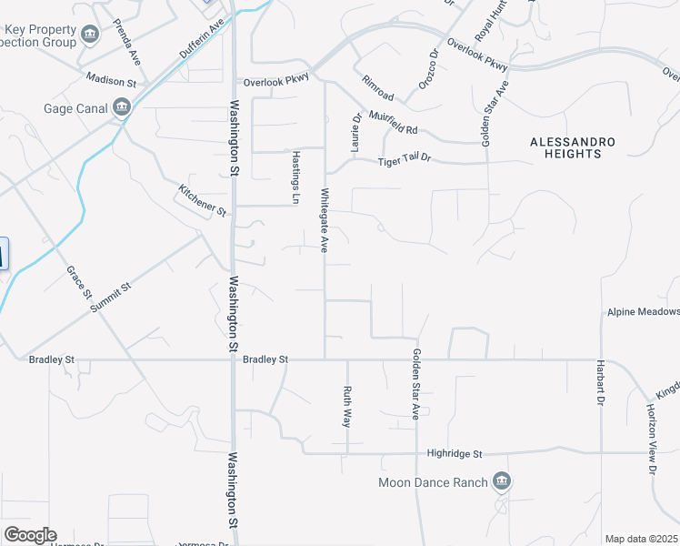 map of restaurants, bars, coffee shops, grocery stores, and more near 1463 Bishop Place in Riverside