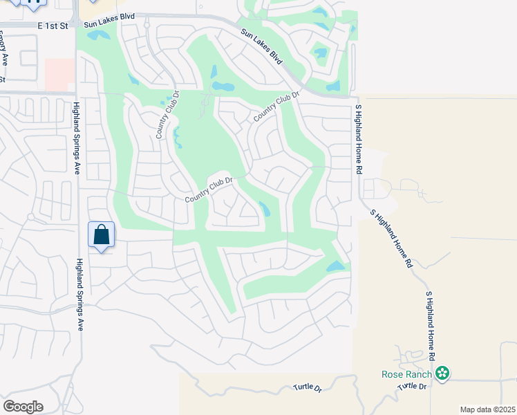 map of restaurants, bars, coffee shops, grocery stores, and more near 1484 Allin Lane in Banning