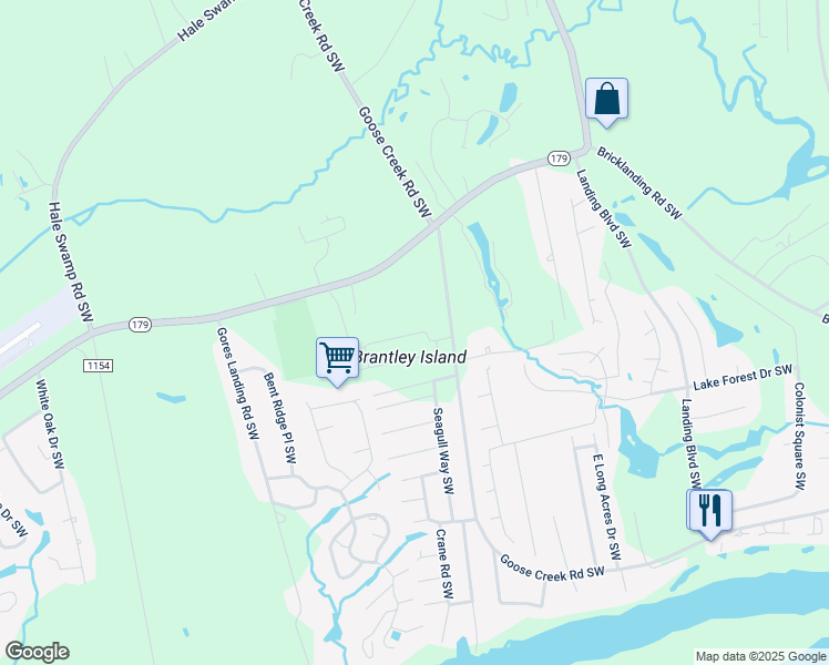 map of restaurants, bars, coffee shops, grocery stores, and more near 3346 Wood Stork Drive in OCEAN ISL BCH