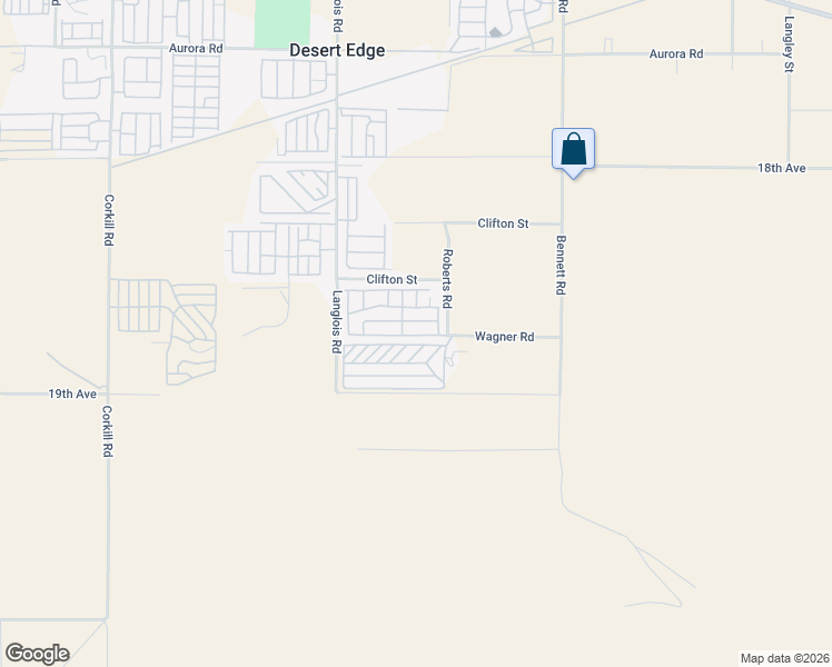 map of restaurants, bars, coffee shops, grocery stores, and more near 18787 Roberts Road in Desert Hot Springs