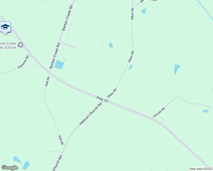 map of restaurants, bars, coffee shops, grocery stores, and more near 1258 Sikes Road in Statham