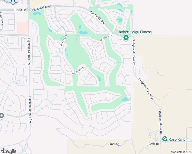 map of restaurants, bars, coffee shops, grocery stores, and more near 1470 Allin Lane in Banning