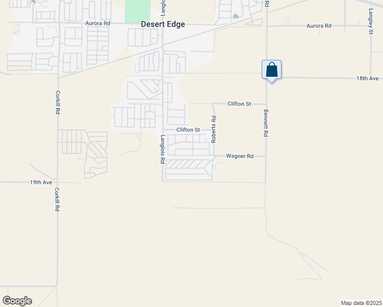 map of restaurants, bars, coffee shops, grocery stores, and more near 18555 Roberts Road in Desert Hot Springs