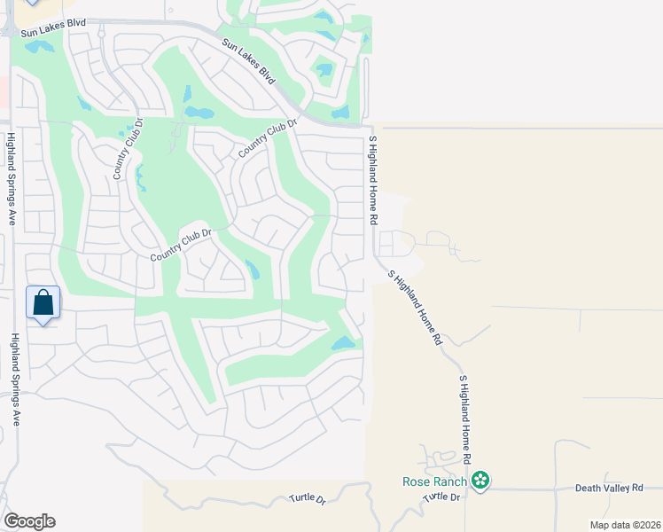 map of restaurants, bars, coffee shops, grocery stores, and more near 4931 Saint Croix Way in Banning