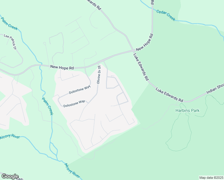 map of restaurants, bars, coffee shops, grocery stores, and more near 2897 Austin Commons Drive in Dacula