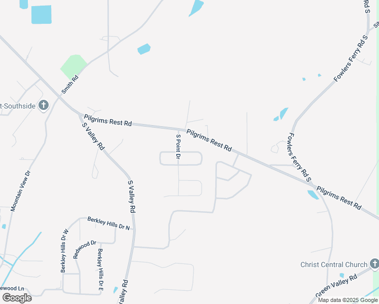 map of restaurants, bars, coffee shops, grocery stores, and more near 4180 South Point Circle North in Southside