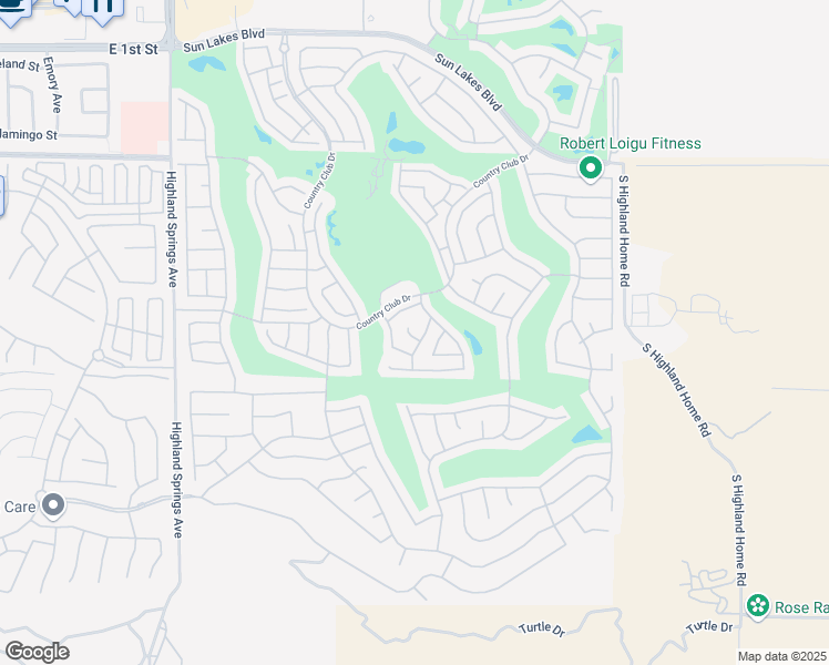map of restaurants, bars, coffee shops, grocery stores, and more near 1410 Barber Court in Banning