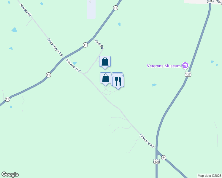 map of restaurants, bars, coffee shops, grocery stores, and more near 342 Knight Haven Circle in Star City