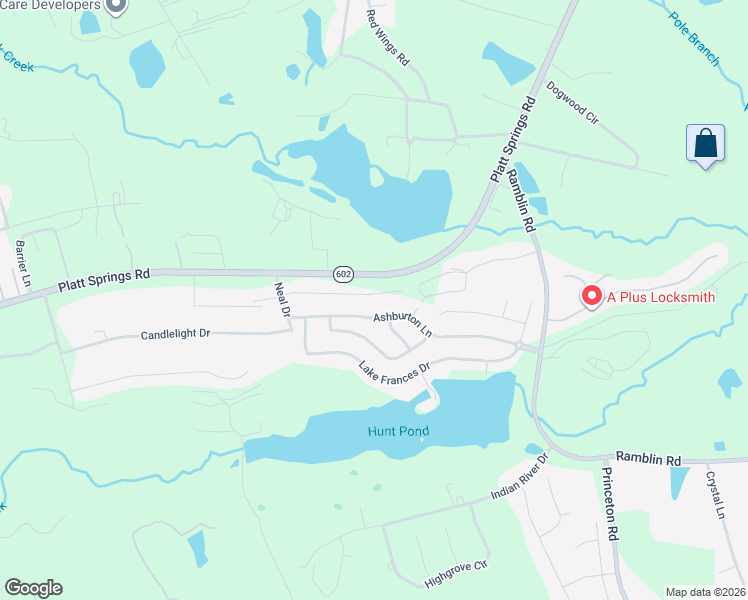 map of restaurants, bars, coffee shops, grocery stores, and more near 502 Moulton Way in West Columbia