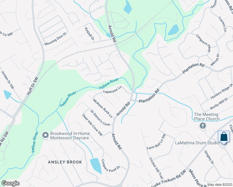 map of restaurants, bars, coffee shops, grocery stores, and more near 306 Mackinac Hollow in Lawrenceville