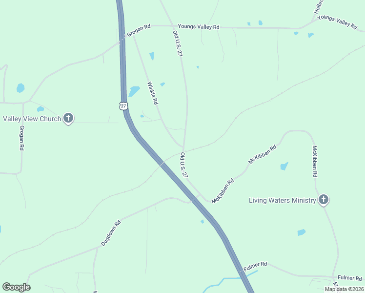 map of restaurants, bars, coffee shops, grocery stores, and more near 64 Winkle Road in Buchanan