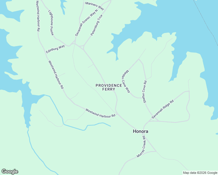 map of restaurants, bars, coffee shops, grocery stores, and more near Providence Ferry Road in Lincoln County
