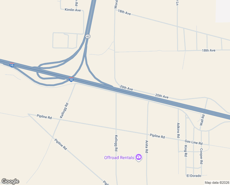 map of restaurants, bars, coffee shops, grocery stores, and more near Garnet Road in Riverside County