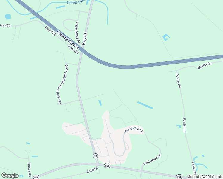 map of restaurants, bars, coffee shops, grocery stores, and more near 298 Dudley Ln in Conway