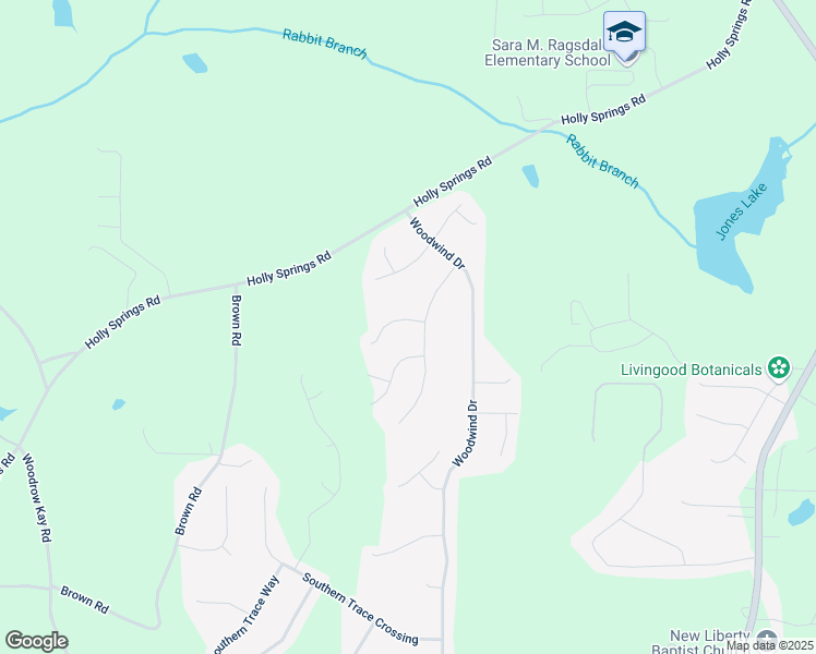 map of restaurants, bars, coffee shops, grocery stores, and more near 41 Olde Town Way in Rockmart