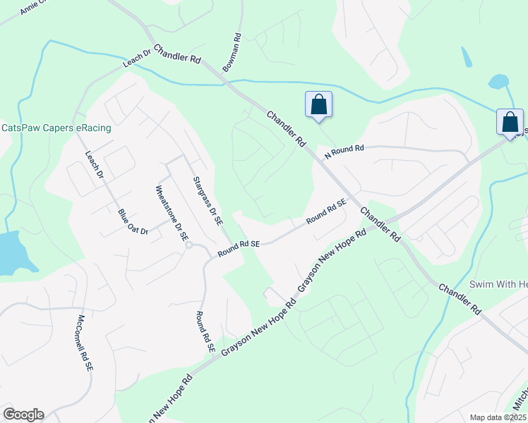 map of restaurants, bars, coffee shops, grocery stores, and more near 99 Ryston Way in Lawrenceville